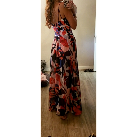 SOLD Patbo Moscow Printed Lace-Up Beach Dress - Picture 8 of 12